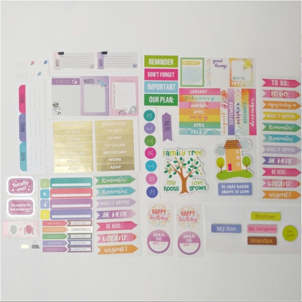 4/$15 🌻 Scrapbook / Planner Sticker Bundle